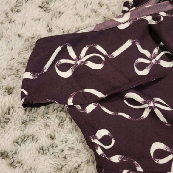 BANANA REPUBLIC FACTORY SZ 10P NWT Wine 1 Shoulder Fit and Flare Cocktail Dress - Picture 6 of 13